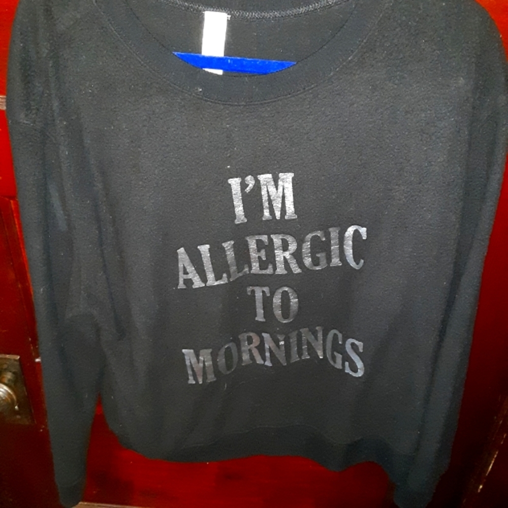 Black XXL PJ Top